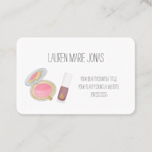 Beautycounter Consultant Product Business Card