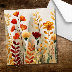 Beautyful Rustic Fall Florals Vintage Wedding  Envelope Liner