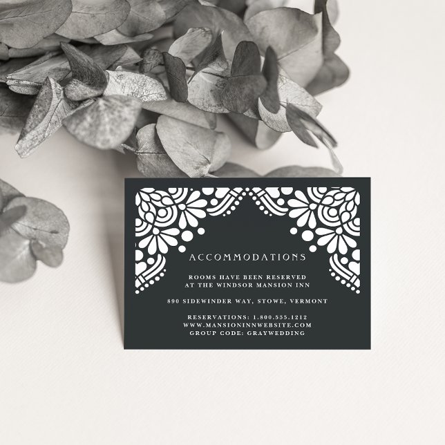 Beaux Arts Wedding Hotel Accommodation Cards (Creator Uploaded)