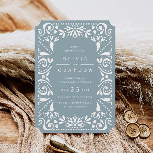 Beaux Arts Wedding Invitation Tourmaline