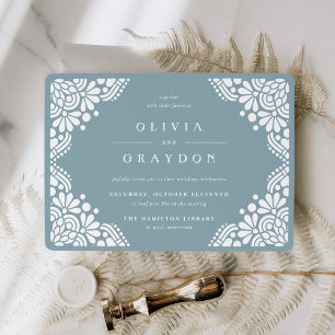 Beaux Arts Wedding Invitation Tourmaline