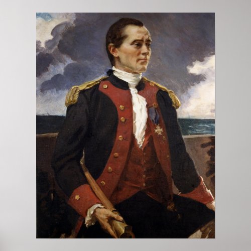 Beaux _ Captain John Paul Jones Continental Navy Poster
