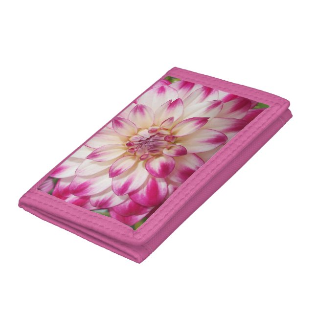 Beaux“Gaye Elise Beda”, “Pink Flower”, Bags Trifold Wallet (Bottom)