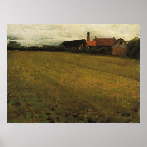 Beaux _ Landscape With Farm Building Poster