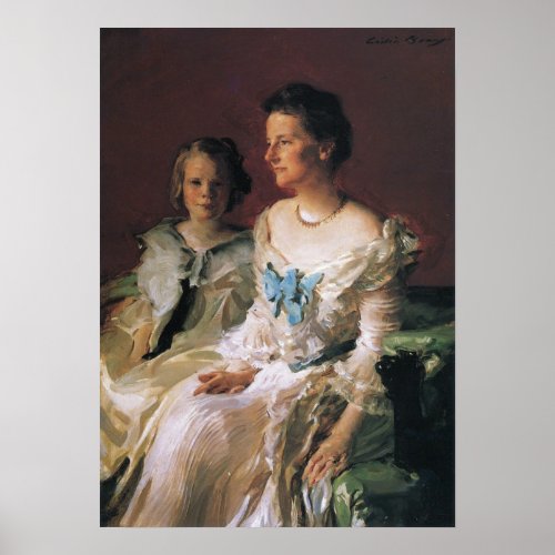 Beaux _ Mrs Theodore Roosevelt And Daughter Ethel Poster