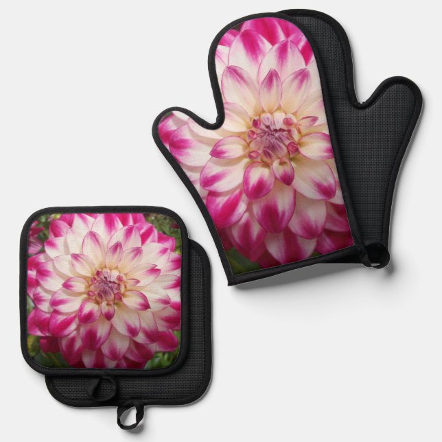 Beaux Oven Mitt & Pot Holder Set (Front/Back)