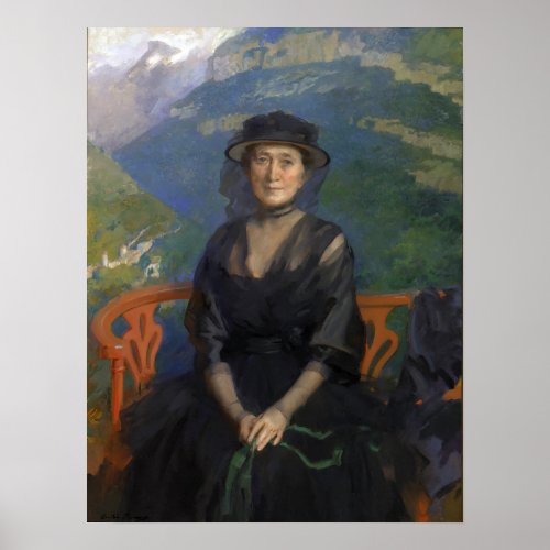 Beaux _ Portrait Of Mrs Addison C Harris Poster