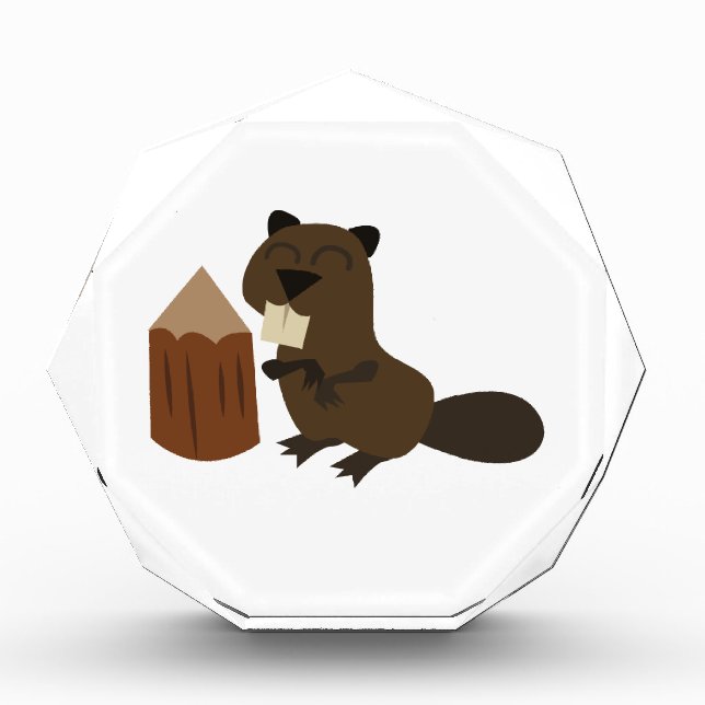 Beaver Acrylic Award (Front)