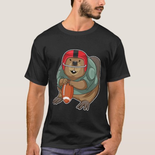 Beaver American Football T_Shirt