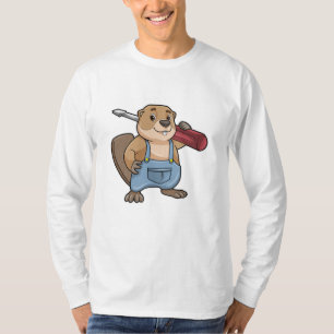 Beaver as Craftsman with Slotted screwdriver T-Shirt
