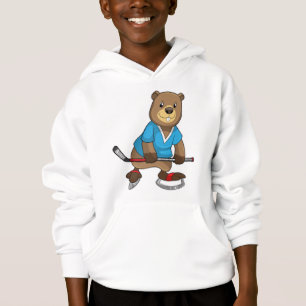Beaver at Ice hockey with Ice hockey stick Hoodie