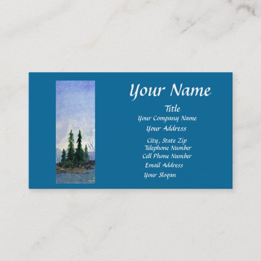 Customizable Beaver Bay Blue Business Card