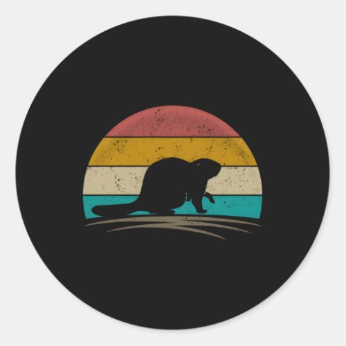 Beaver Beaver Classic Round Sticker