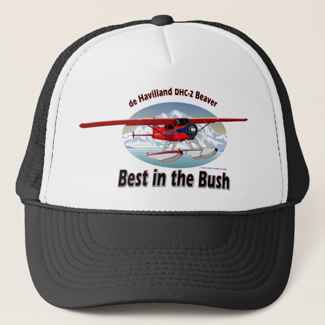 Beaver/ Best in the Bush Trucker Hat (Front)