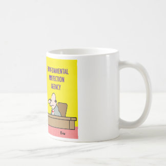 beaver biting tree environmental protection agency coffee mug