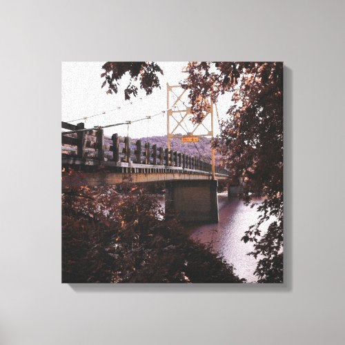 beaver bridge canvas print