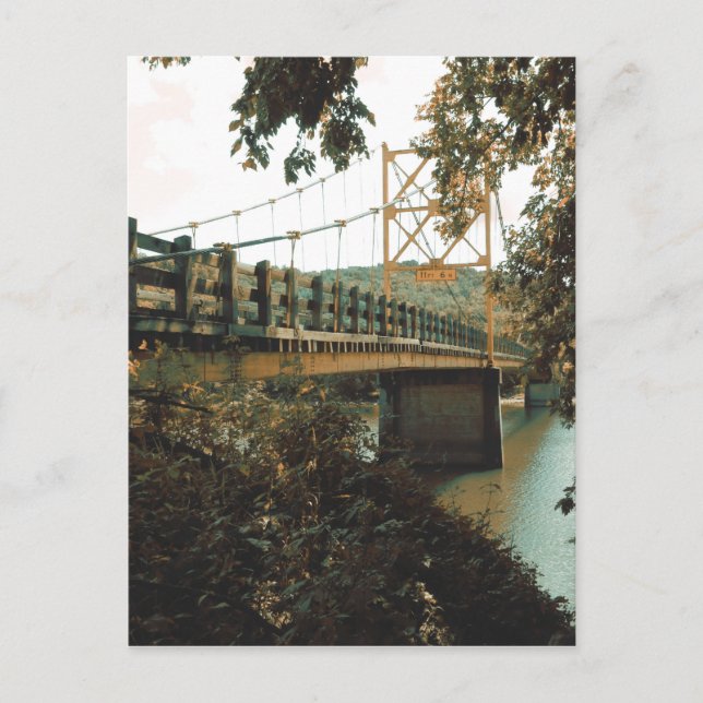 beaver bridge in eureka springs postcard (Front)