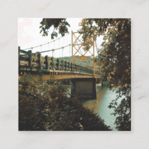beaver bridge in eureka springs square business card