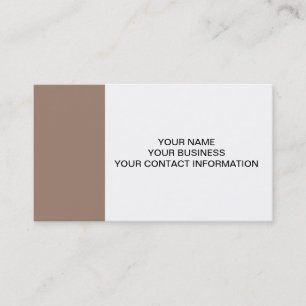 Beaver Brown High End Colored Business Card