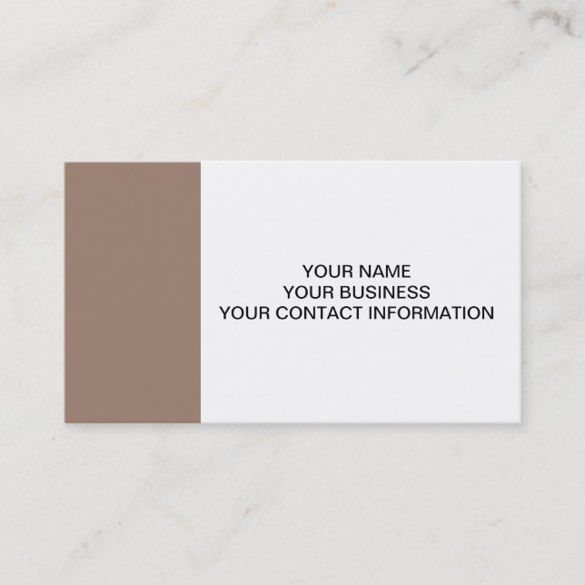 Beaver Brown High End Colored Business Card (Front)