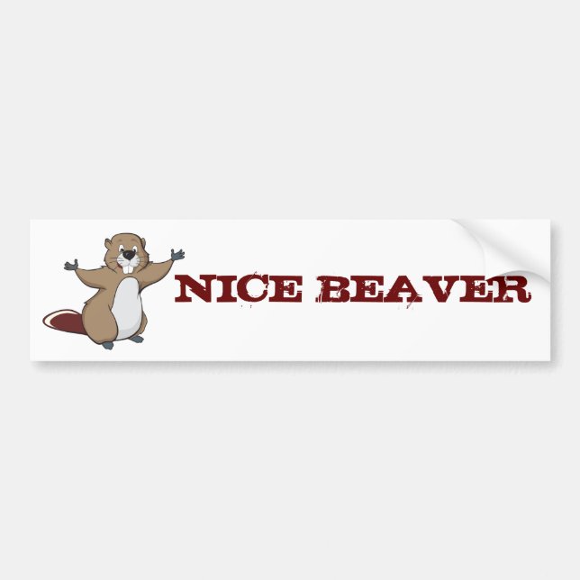 BEAVER BUMPER STICKER (Front)