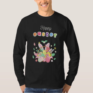 Beaver Bunny Egg Hunting Beaver Happy Easter 1 T-Shirt