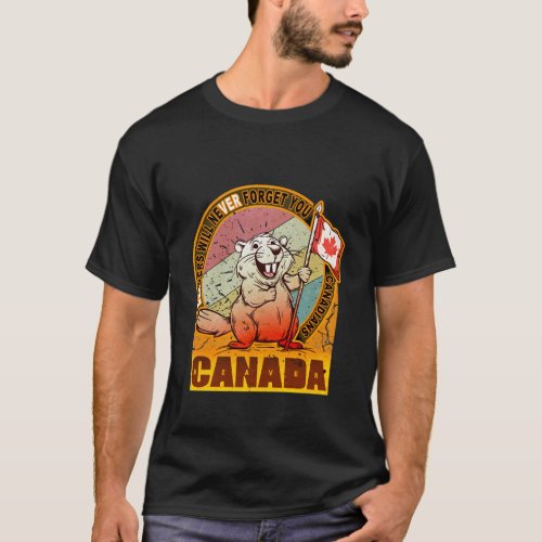 Beaver Canada Flag T_Shirt