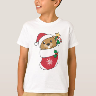 Beaver Christmas Snow Winter Animals Beaver T-Shirt