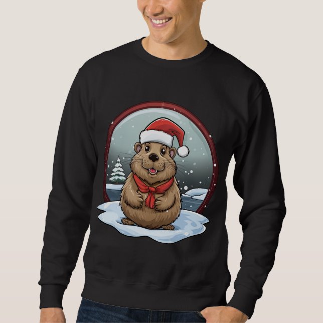 Beaver Christmas Sweatshirt (Front)