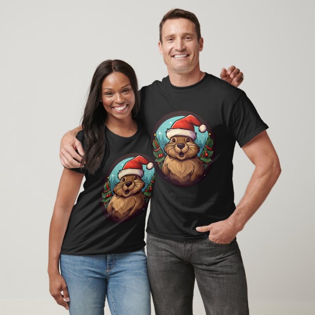 Beaver Christmas T-Shirt (Unisex)
