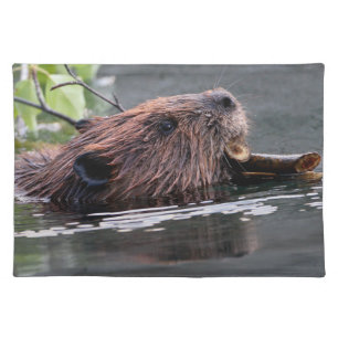 beaver cloth placemat