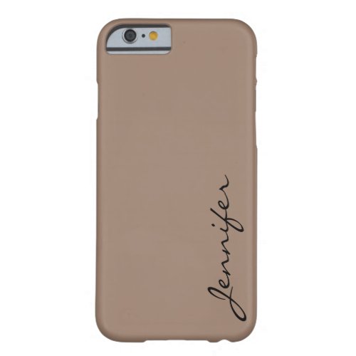 Beaver color background barely there iPhone 6 case