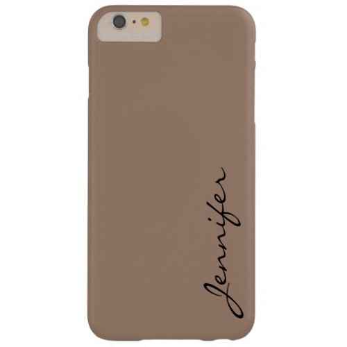 Beaver color background barely there iPhone 6 plus case