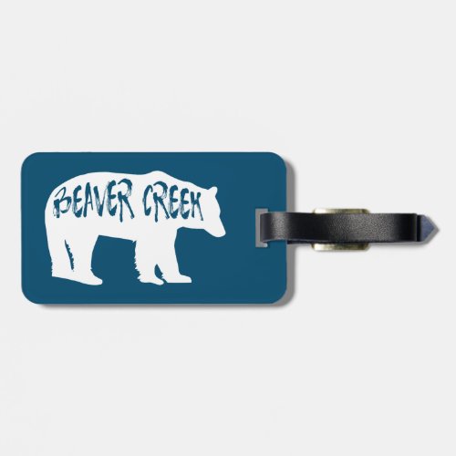 Beaver Creek Colorado Bear Luggage Tag