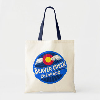 Beaver Creek Colorado mountain burst tote bag