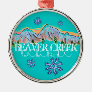 Beaver Creek Colorado mountain snowflake ornament