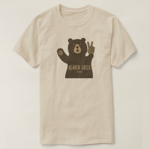 Beaver Creek Colorado Peace Bear T-Shirt