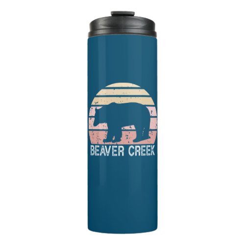 Beaver Creek Colorado Retro Bear Thermal Tumbler