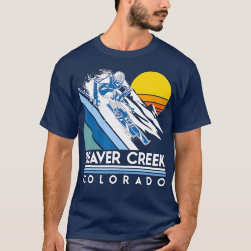 Beaver Creek Colorado Retro Ski T_Shirt