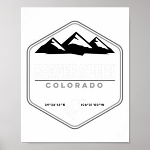 Beaver Creek Colorado Snowboard Poster