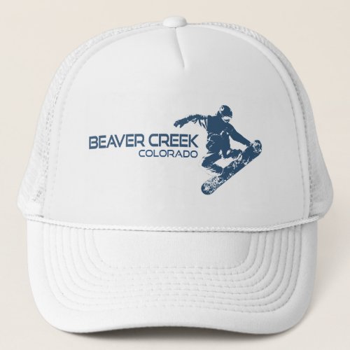 Beaver Creek Colorado Snowboarder Trucker Hat