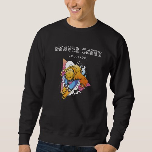 Beaver Creek New Colorado USA Retro Ski Sweatshirt