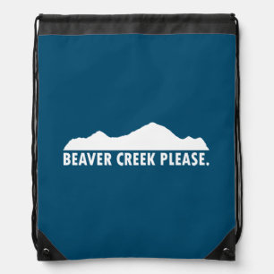 Beaver Creek Please Drawstring Bag