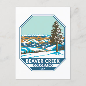 Beaver Creek Ski Area Winter Colorado Postcard
