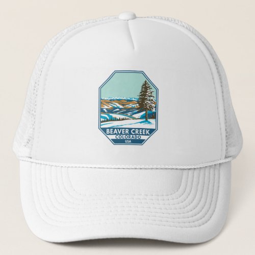 Beaver Creek Ski Area Winter Colorado Trucker Hat