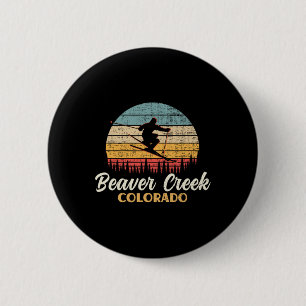 Beaver Creek Skiing Colorado Vintage Mountain Ski Button