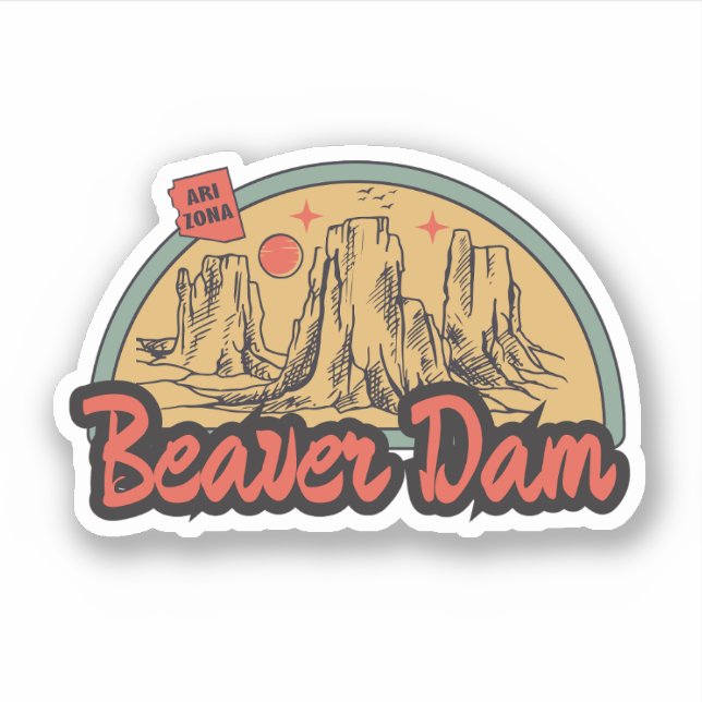 Beaver Dam, Arizona  Sticker (Front)