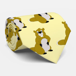 Beaver Design Neck Tie