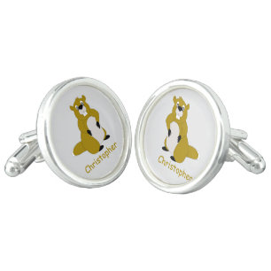 Beaver Design Personalised Cufflinks