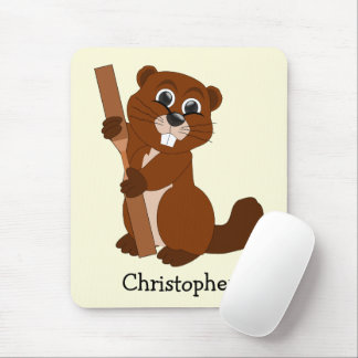 Beaver Design Personalised Mouse Pad